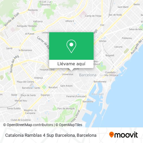 Mapa Catalonia Ramblas 4 Sup Barcelona