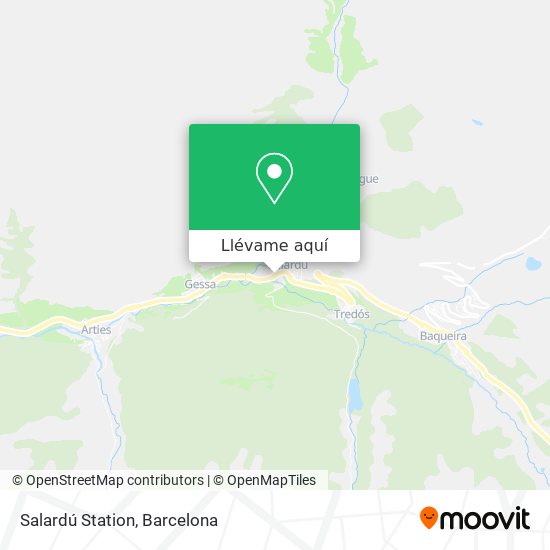 Mapa Salardú Station