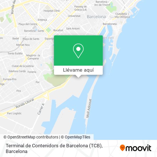 Mapa Terminal de Contenidors de Barcelona (TCB)