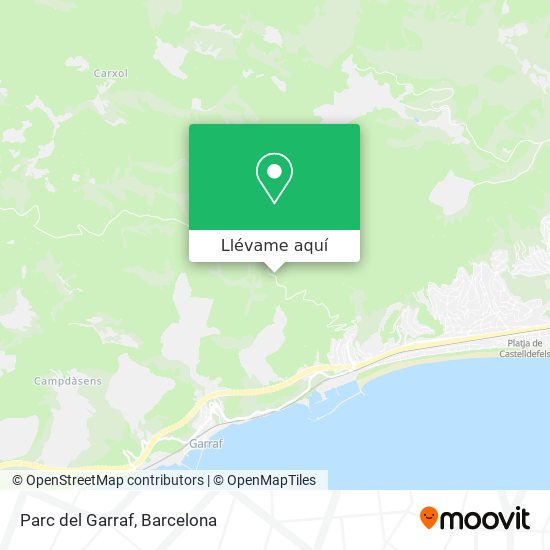 Mapa Parc del Garraf