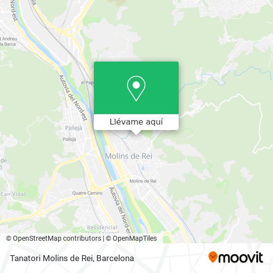 Mapa Tanatori Molins de Rei