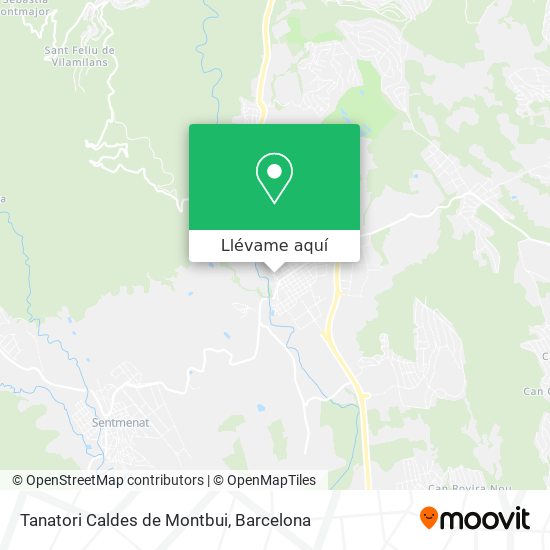 Mapa Tanatori Caldes de Montbui