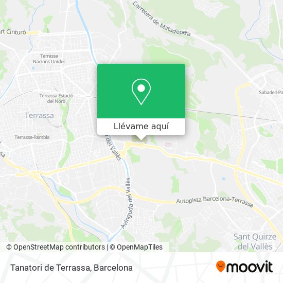 Mapa Tanatori de Terrassa