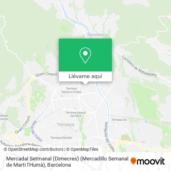 Mapa Mercadal Setmanal (Dimecres) (Mercadillo Semanal de Martí l'Humà)