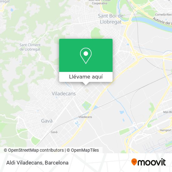 Mapa Aldi Viladecans