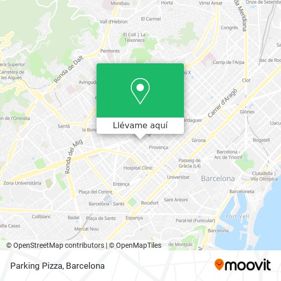Mapa Parking Pizza