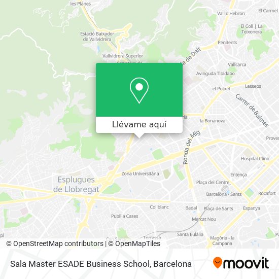 Mapa Sala Master ESADE Business School