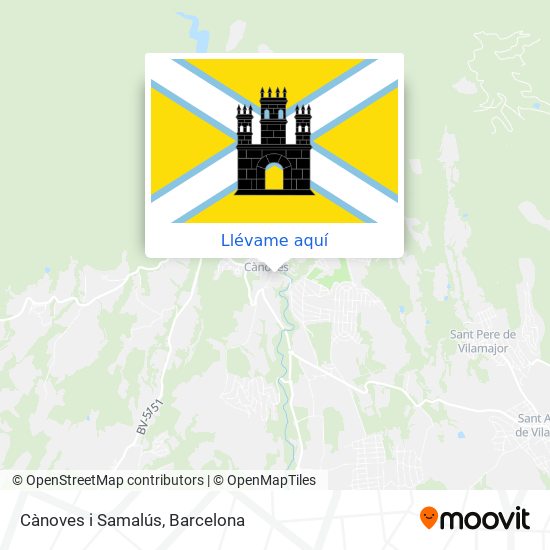 Mapa Cànoves i Samalús