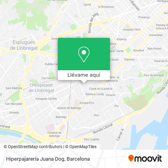 Mapa Hiperpajarería Juana Dog
