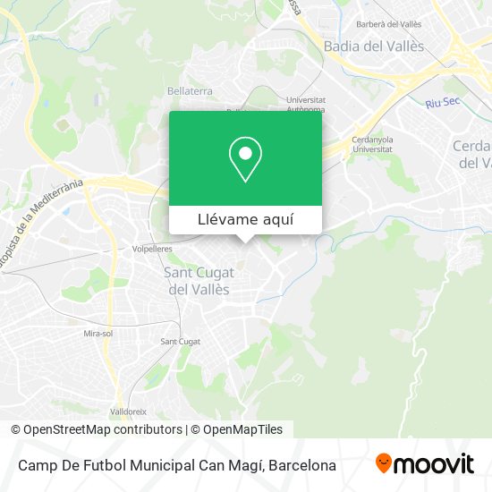 Mapa Camp De Futbol Municipal Can Magí