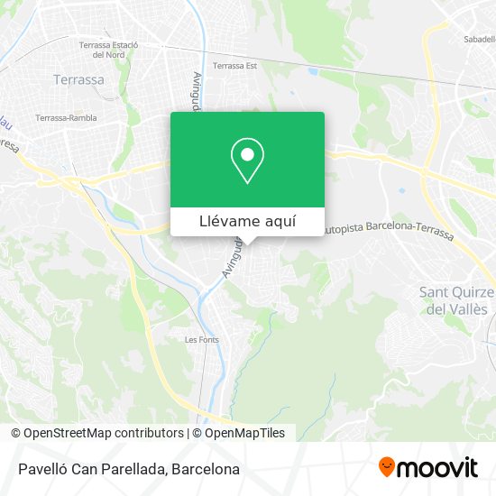 Mapa Pavelló Can Parellada