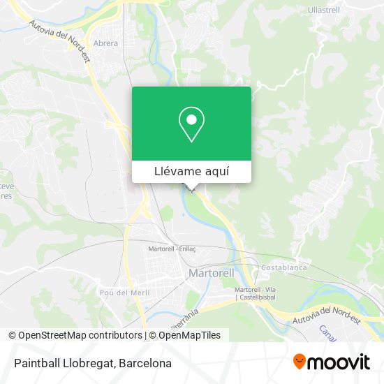 Mapa Paintball Llobregat