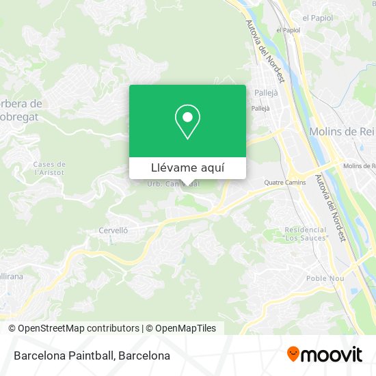 Mapa Barcelona Paintball