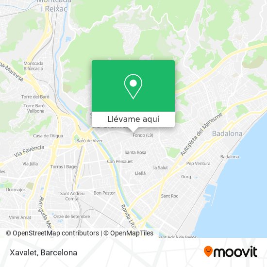 Mapa Xavalet