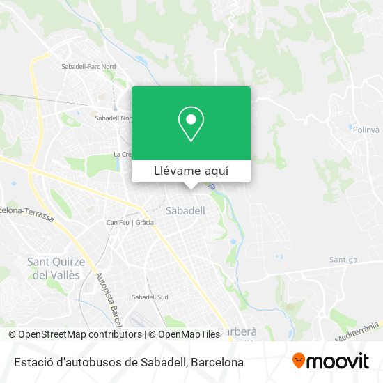 Mapa Estació d'autobusos de Sabadell