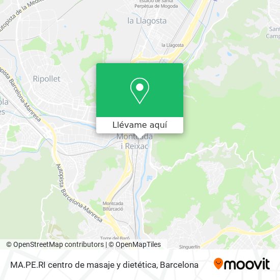 Mapa MA.PE.RI centro de masaje y dietética