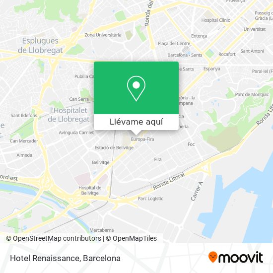 Mapa Hotel Renaissance