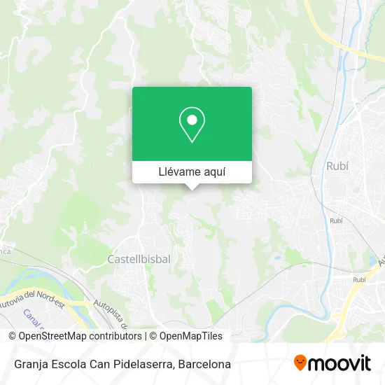 Mapa Granja Escola Can Pidelaserra