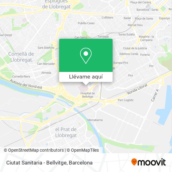 Mapa Ciutat Sanitaria - Bellvitge