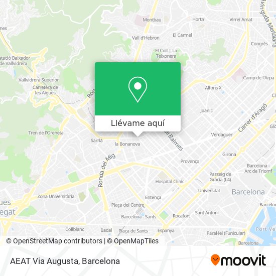 Mapa AEAT Via Augusta