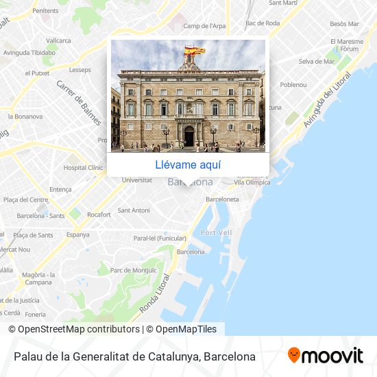 Mapa Palau de la Generalitat de Catalunya