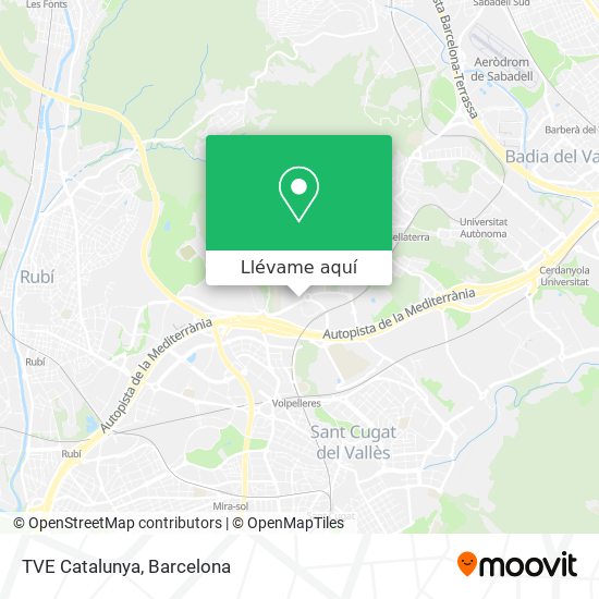 Mapa TVE Catalunya