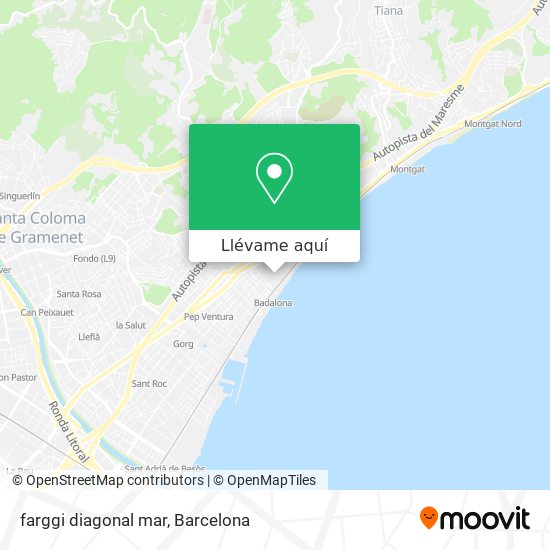 Mapa farggi diagonal mar