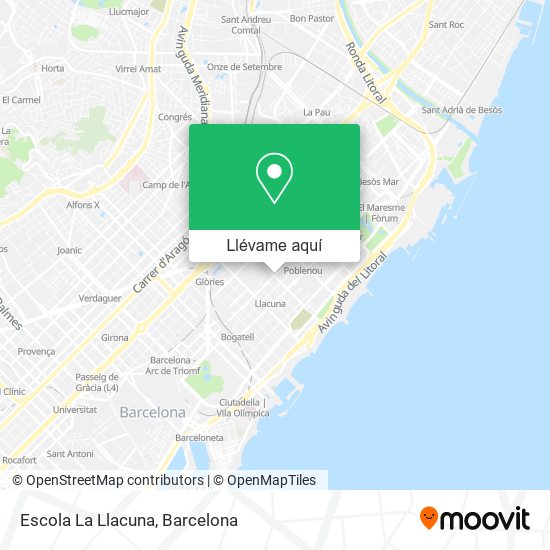 Mapa Escola La Llacuna