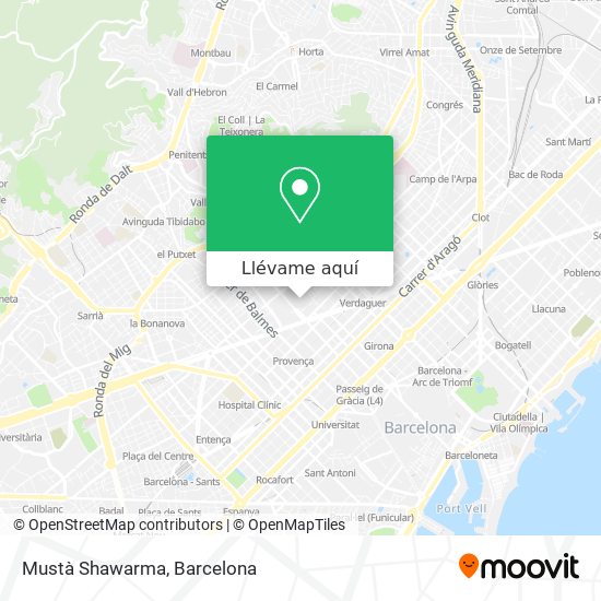 Mapa Mustà Shawarma