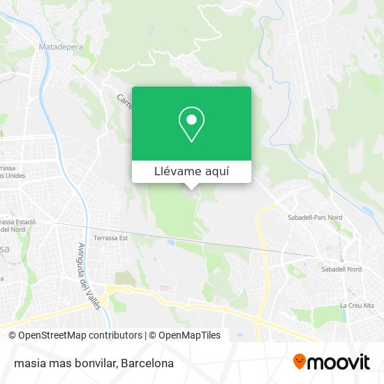 Mapa masia mas bonvilar