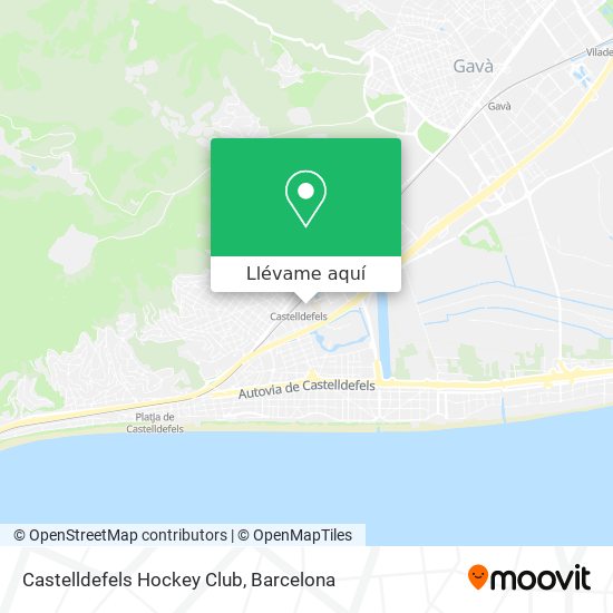 Mapa Castelldefels Hockey Club