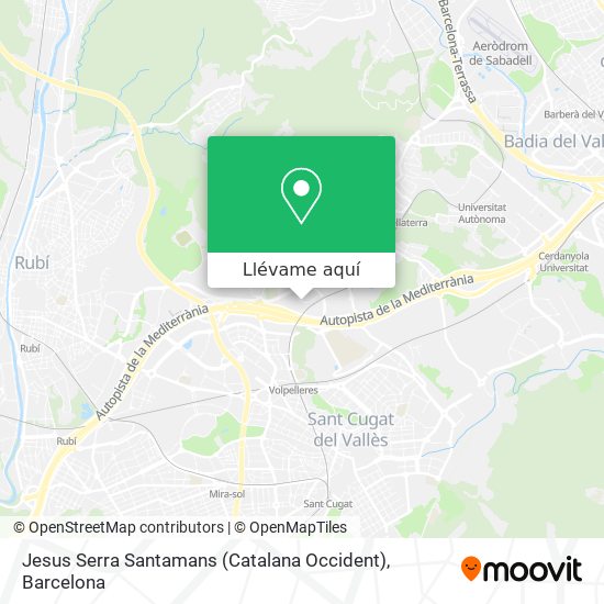 Mapa Jesus Serra Santamans (Catalana Occident)