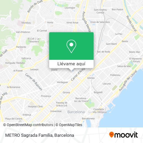 Mapa METRO Sagrada Família