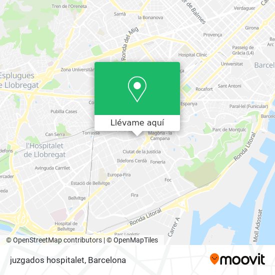 Mapa juzgados hospitalet