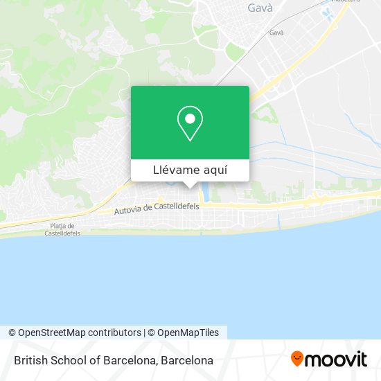 Mapa British School of Barcelona