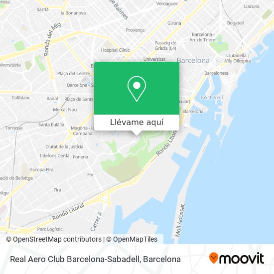 Mapa Real Aero Club Barcelona-Sabadell