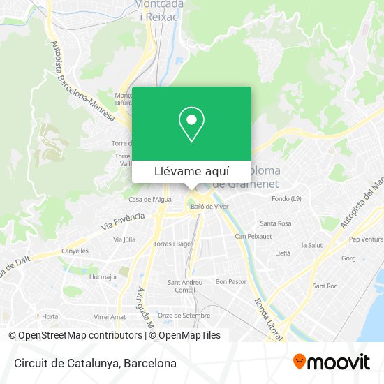 Mapa Circuit de Catalunya