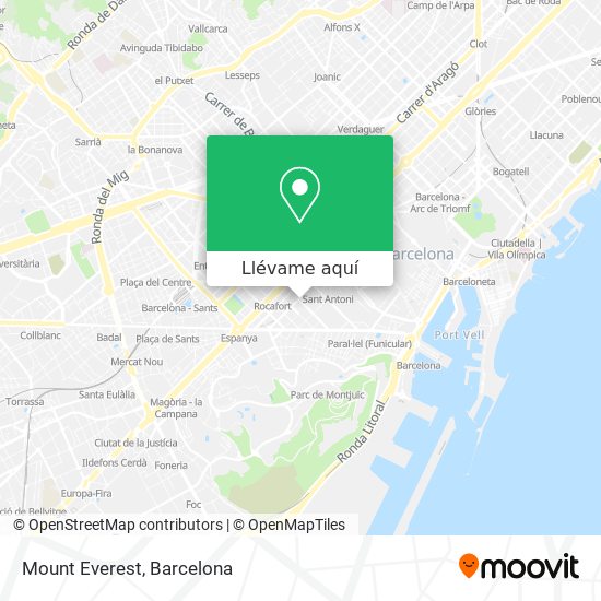 Mapa Mount Everest