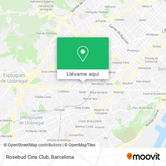 Mapa Rosebud Cine Club