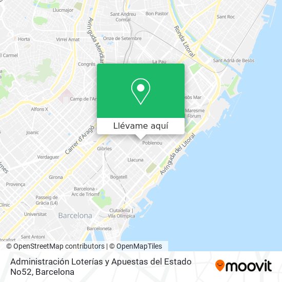 Mapa Administración Loterías y Apuestas del Estado No52