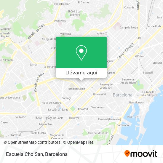 Mapa Escuela Cho San