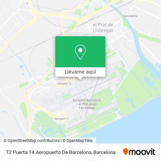Mapa T2 Puerta 14 Aeropuerto De Barcelona
