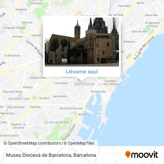 Mapa Museu Diocesà de Barcelona