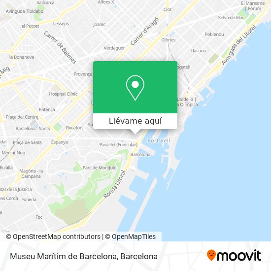 Mapa Museu Marítim de Barcelona