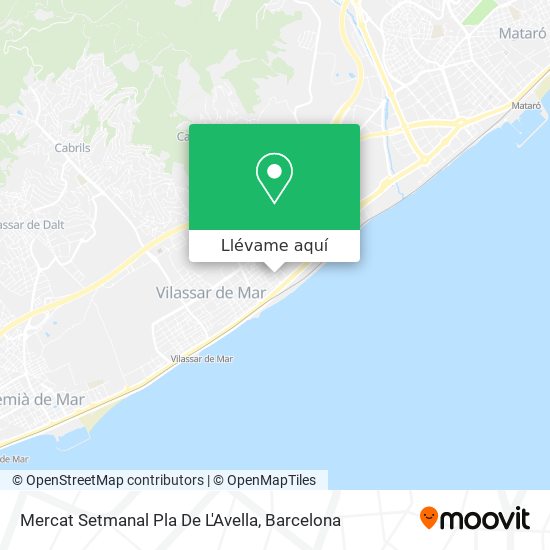 Mapa Mercat Setmanal Pla De L'Avella