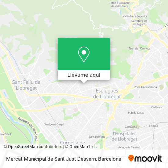 Mapa Mercat Municipal de Sant Just Desvern