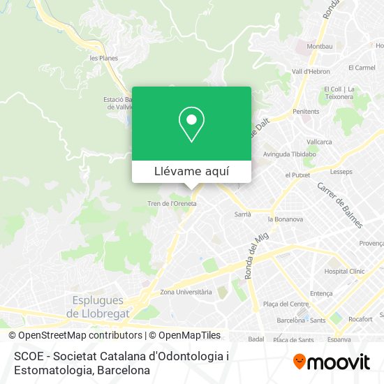 Mapa SCOE - Societat Catalana d'Odontologia i Estomatologia