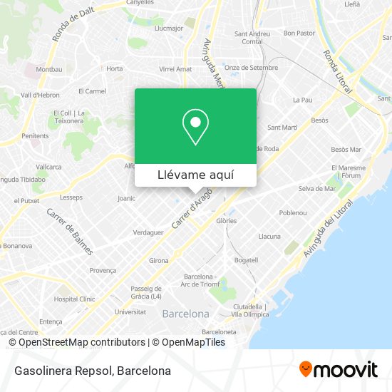 Mapa Gasolinera Repsol