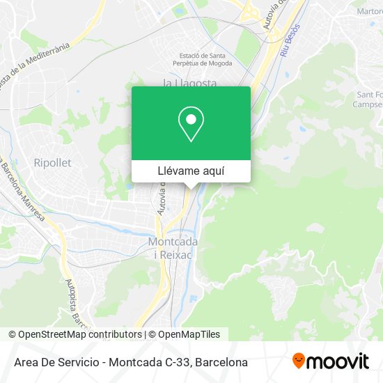 Mapa Area De Servicio - Montcada C-33
