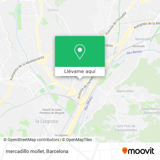 Mapa mercadillo mollet